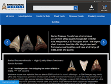 Tablet Screenshot of buriedtreasurefossils.com